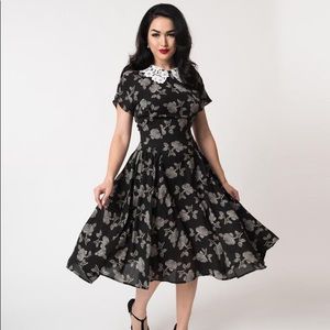 NWT Unique Vintage Retro Swing Floral Dress